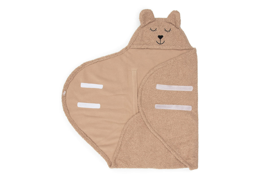 Teppi Bear Boucle - Biscuit - miniplay.is