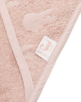 Handklæði með hettu 75x75 Miffy Jacquard - Wild Rose - miniplay.is