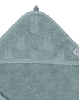 Handklæði með hettu 75x75 Miffy Jacquard - Sea Green - miniplay.is