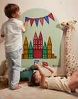 Cleverclixx Segulvegglímmiði 95 × 75 cm - Soft Olive