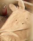 Handklæði með hettu 75x75 Miffy - Warm Sand - miniplay.is