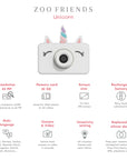 Zoo Friends Barnamyndavél - Einhyrningur - miniplay.is