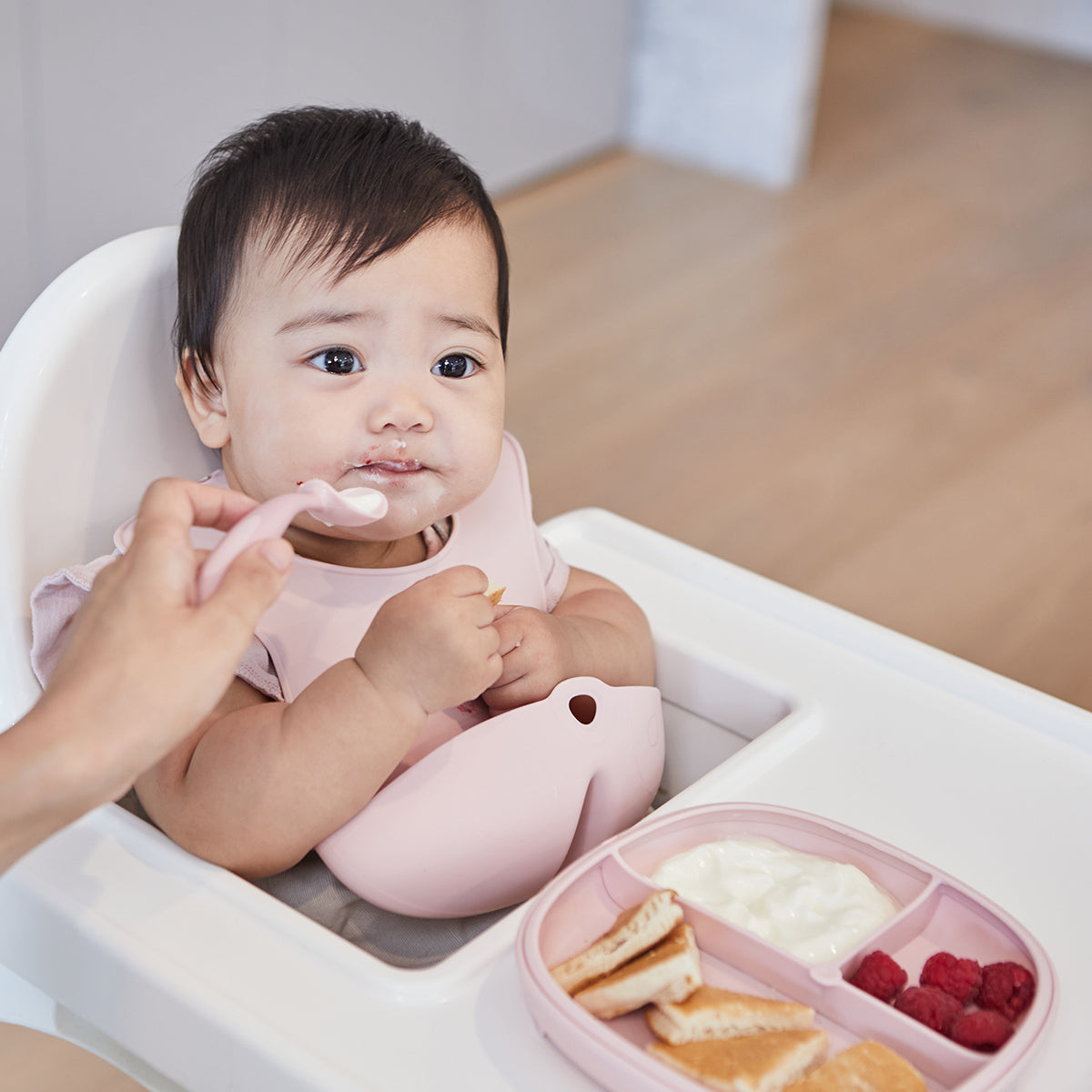 2in1 Diskur með sogskál - Blush