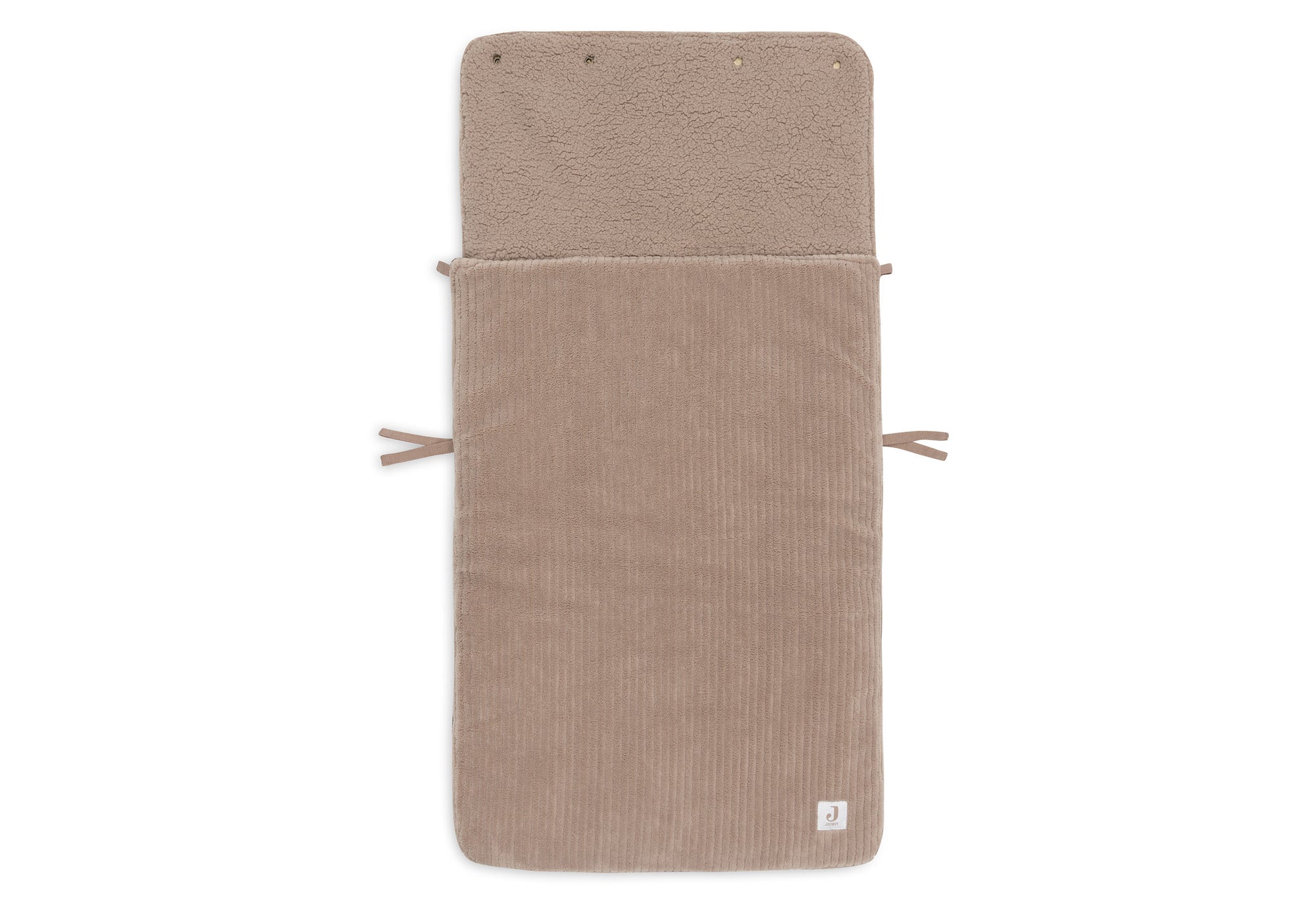 Bílstólapoki Cloudy Rib -  Milky Coffee - miniplay.is