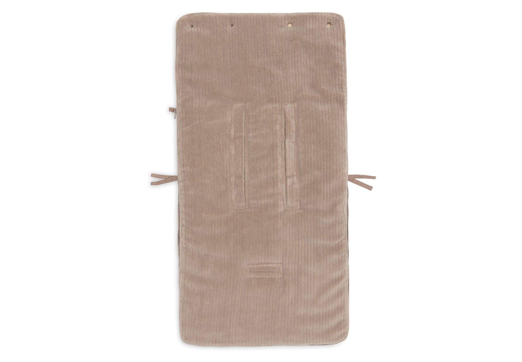 Bílstólapoki Cloudy Rib -  Milky Coffee - miniplay.is