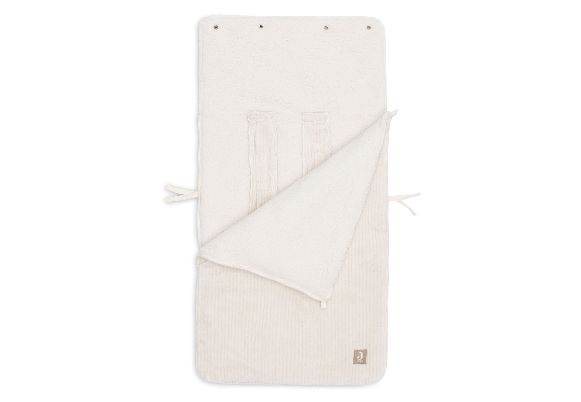 Bílstólapoki Cloudy Rib - Oatmeal - miniplay.is