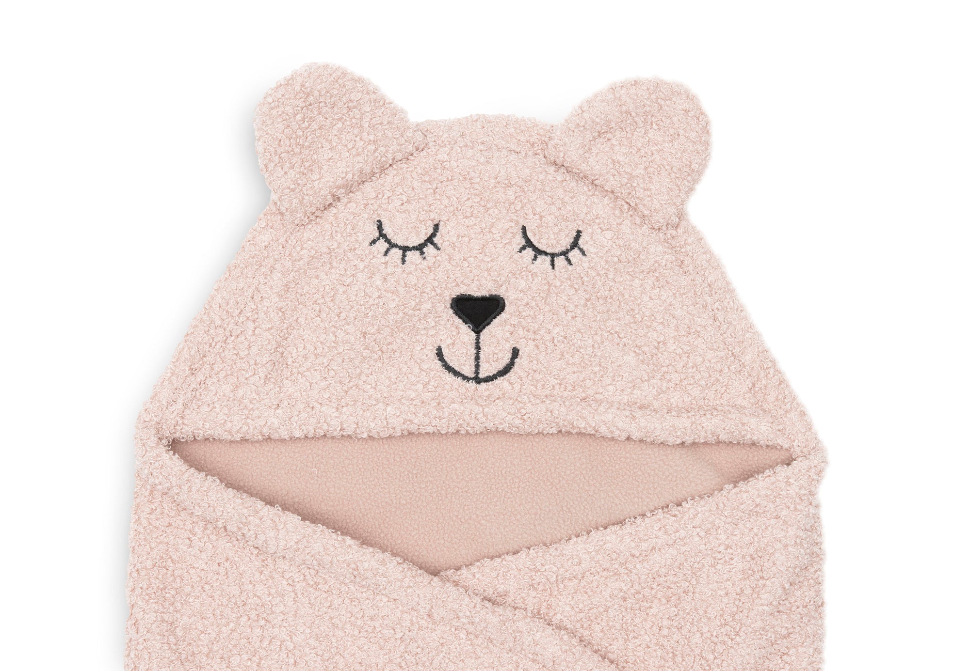 Teppi Bear Boucle - Wild Rose - miniplay.is