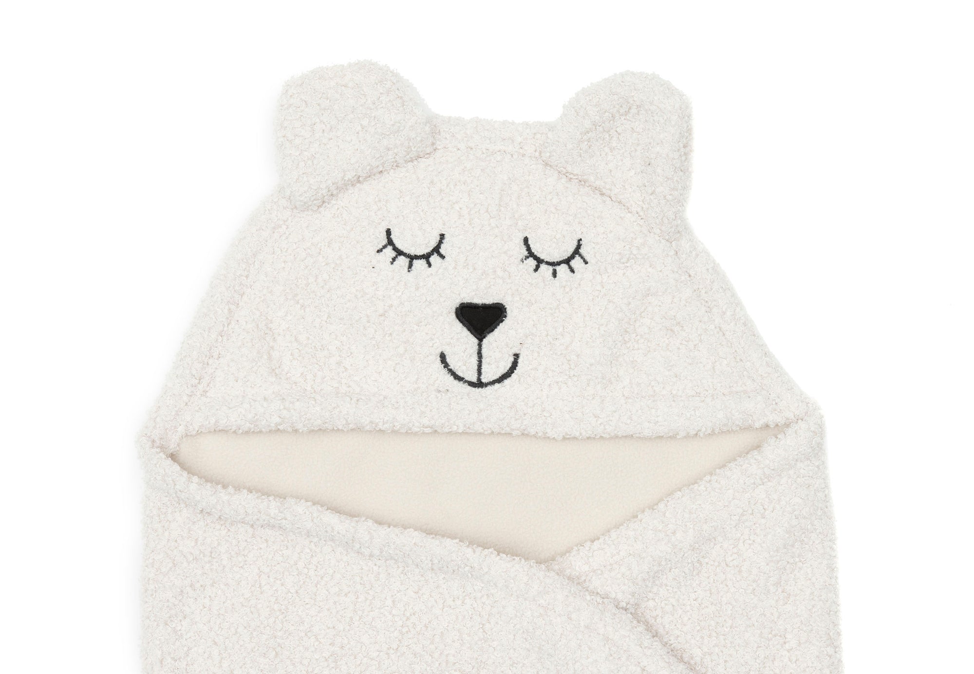 Teppi Bear Boucle - Oatmeal - miniplay.is