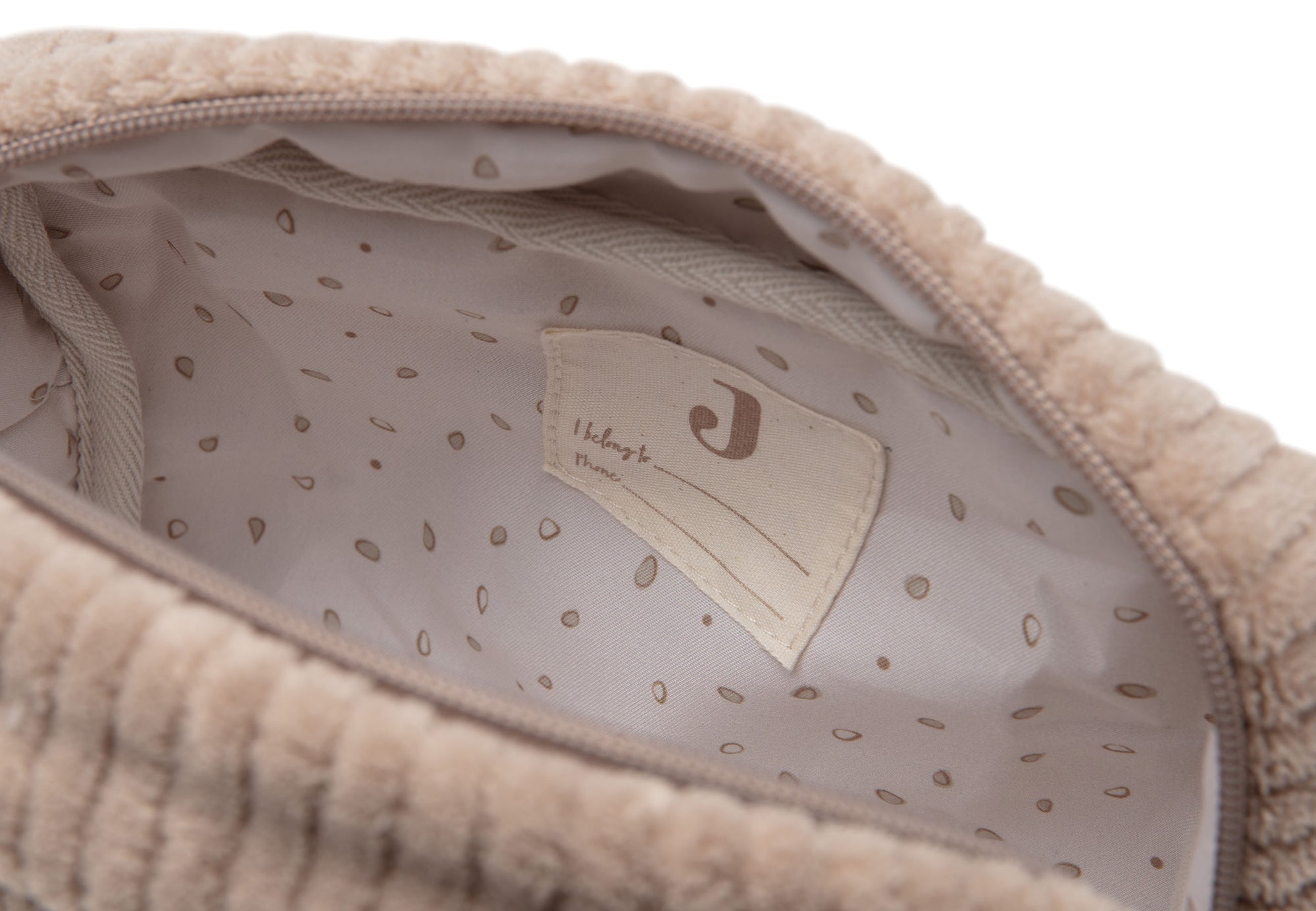 Snyrtitaska Cloudy Rib - Milky Coffee - miniplay.is