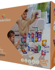 Cleverclixx Kúlubraut Clever Pack Pastel - 110 hlutar – askja