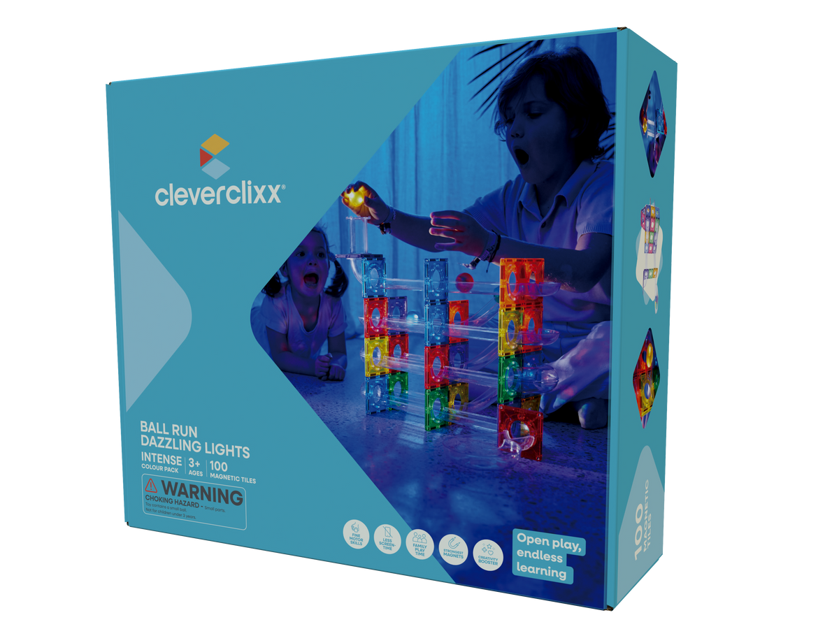 Cleverclixx Kúlubraut Dazzling Lights Intense - 100 hlutar – askja