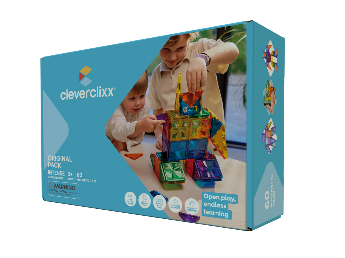 Cleverclixx Segulkubbar Original Intense - 60 hlutar – askja