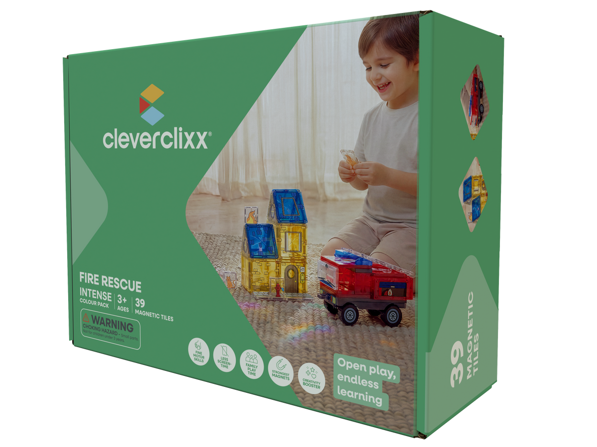 Cleverclixx Slökkvilið Fire Rescue Intense - 39 hlutar – askja