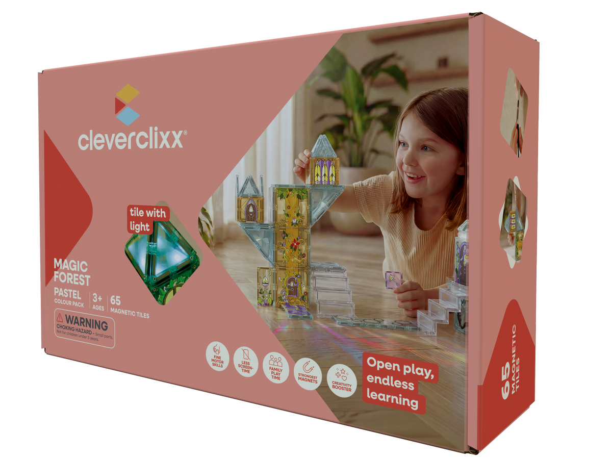 Cleverclixx Töfraskógur Magic Forest Pastel - 65 hlutar – askja