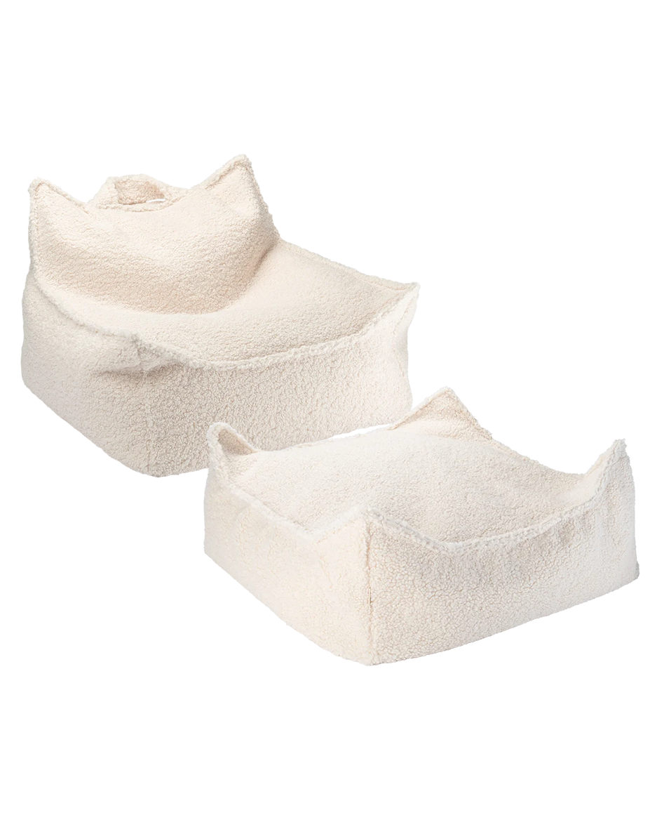 Baunastóll + baunaskemill - Cream White - miniplay.is