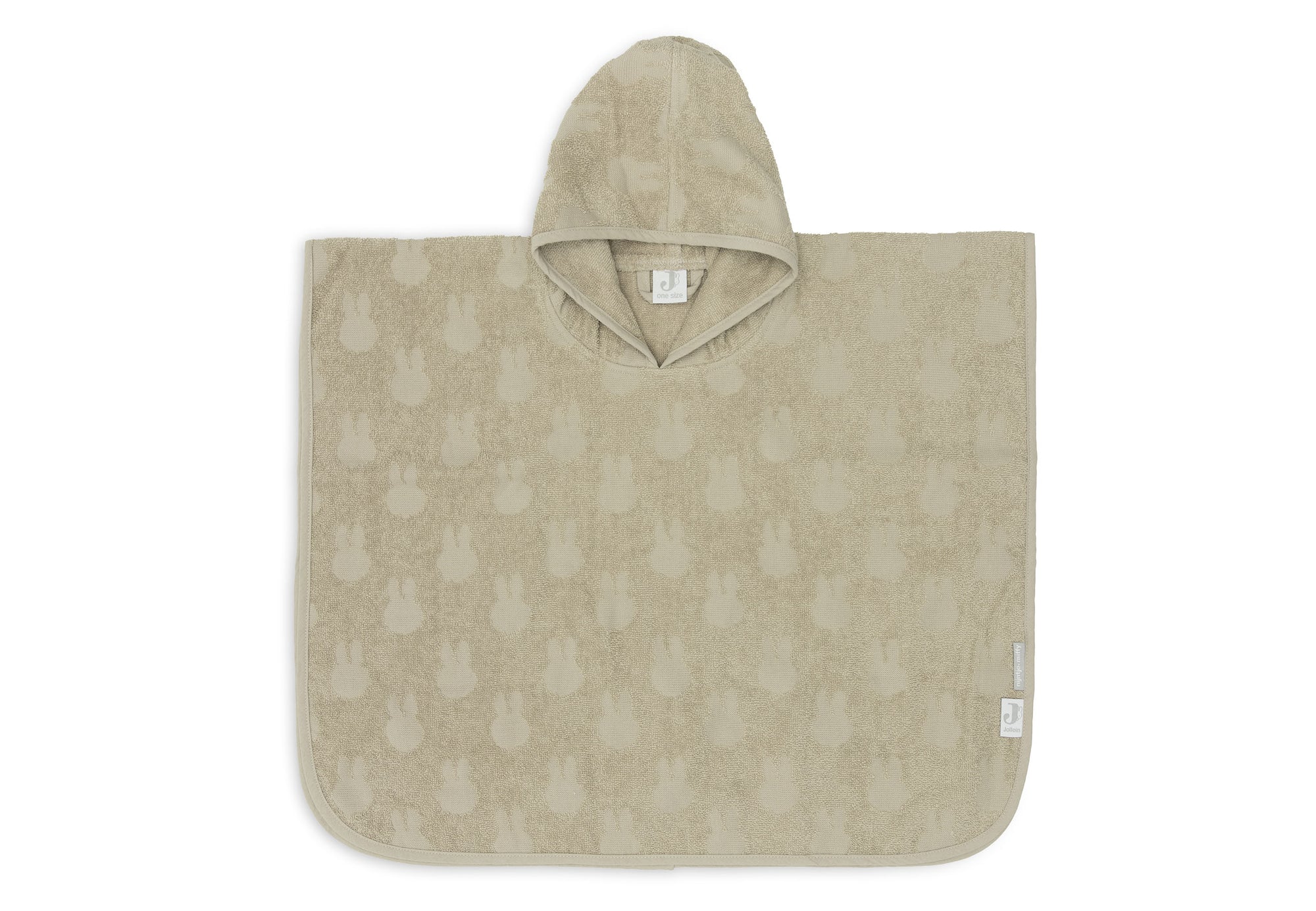 Handklæði Poncho Miffy Jacquard - Olive Green - miniplay.is