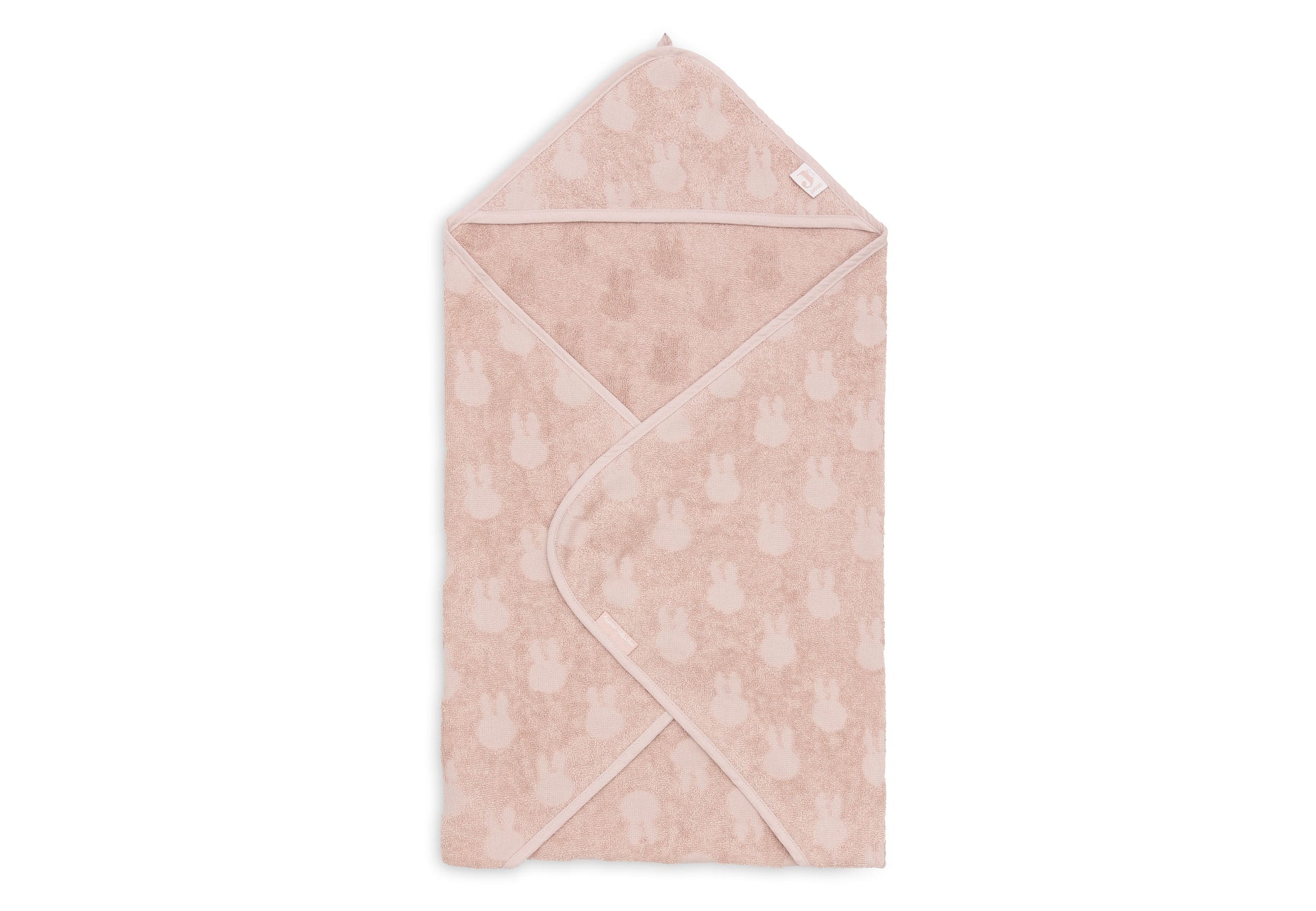 Handklæði með hettu 75x75 Miffy Jacquard - Wild Rose - miniplay.is