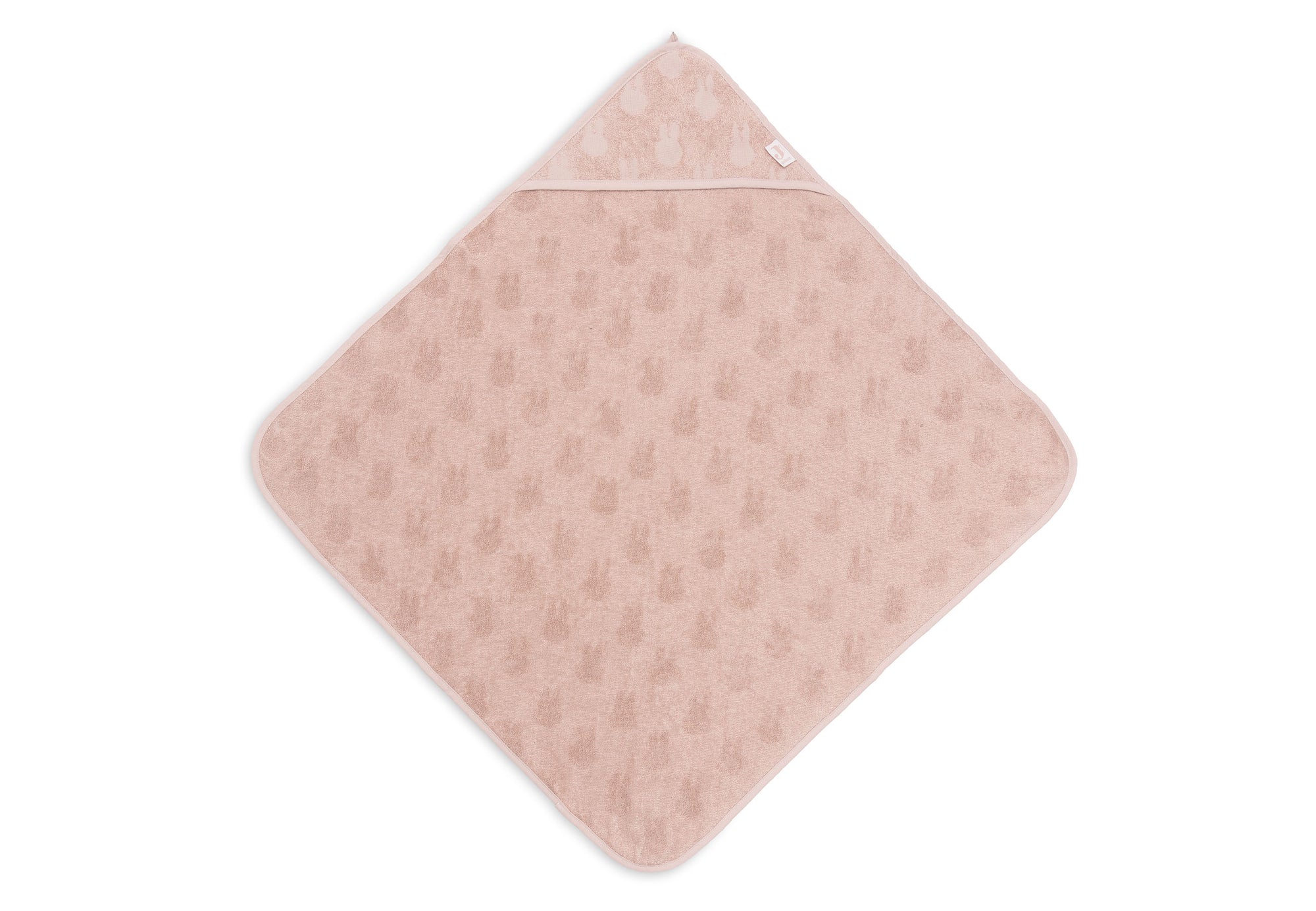 Handklæði með hettu 75x75 Miffy Jacquard - Wild Rose - miniplay.is