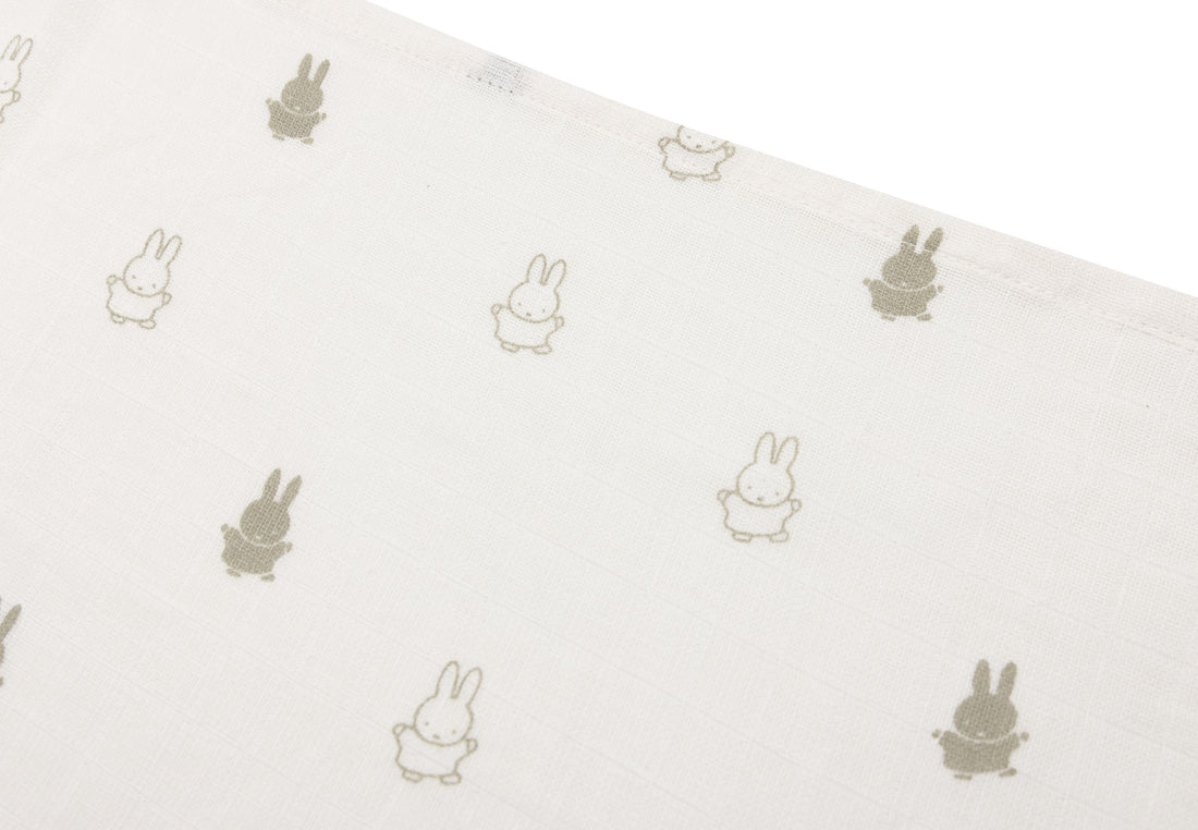 Taubleyjur 70x70 Happy Miffy - Olive Green (3pack) - miniplay.is