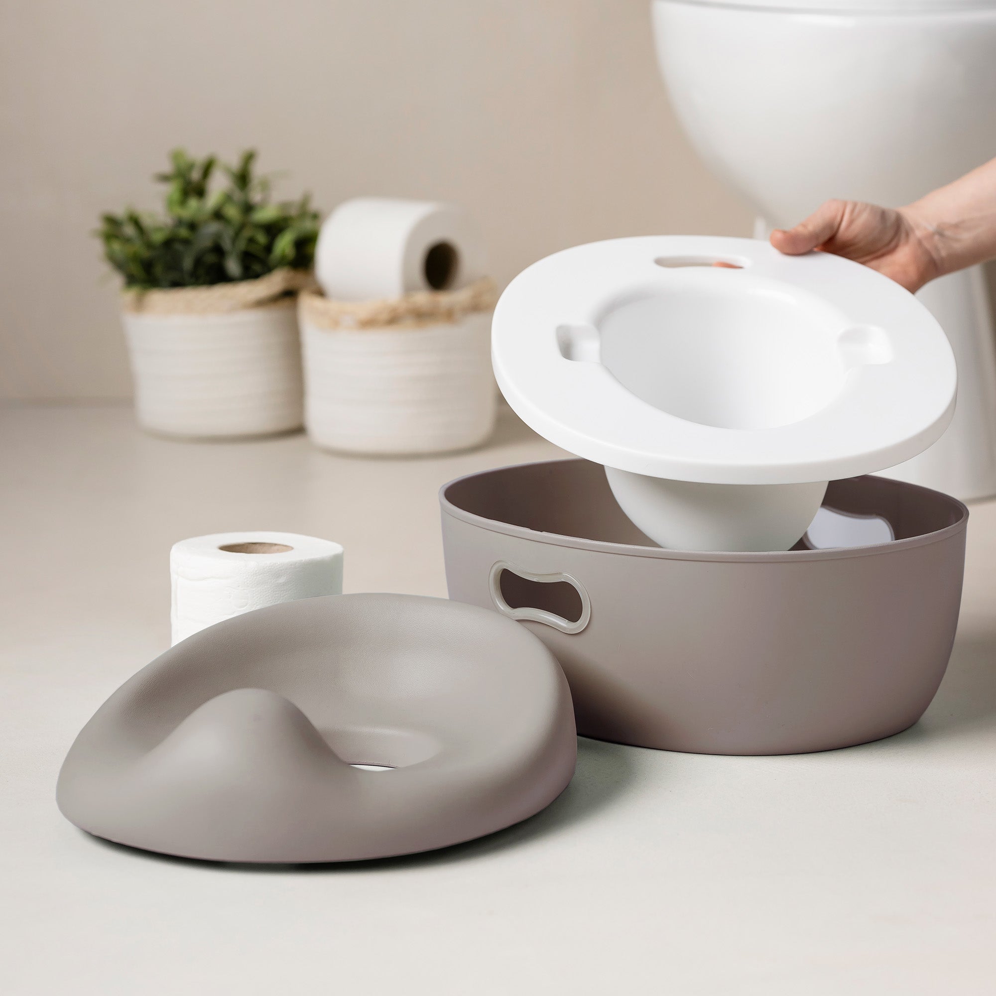 Potty Koppur 3in1 - Taupe - miniplay.is