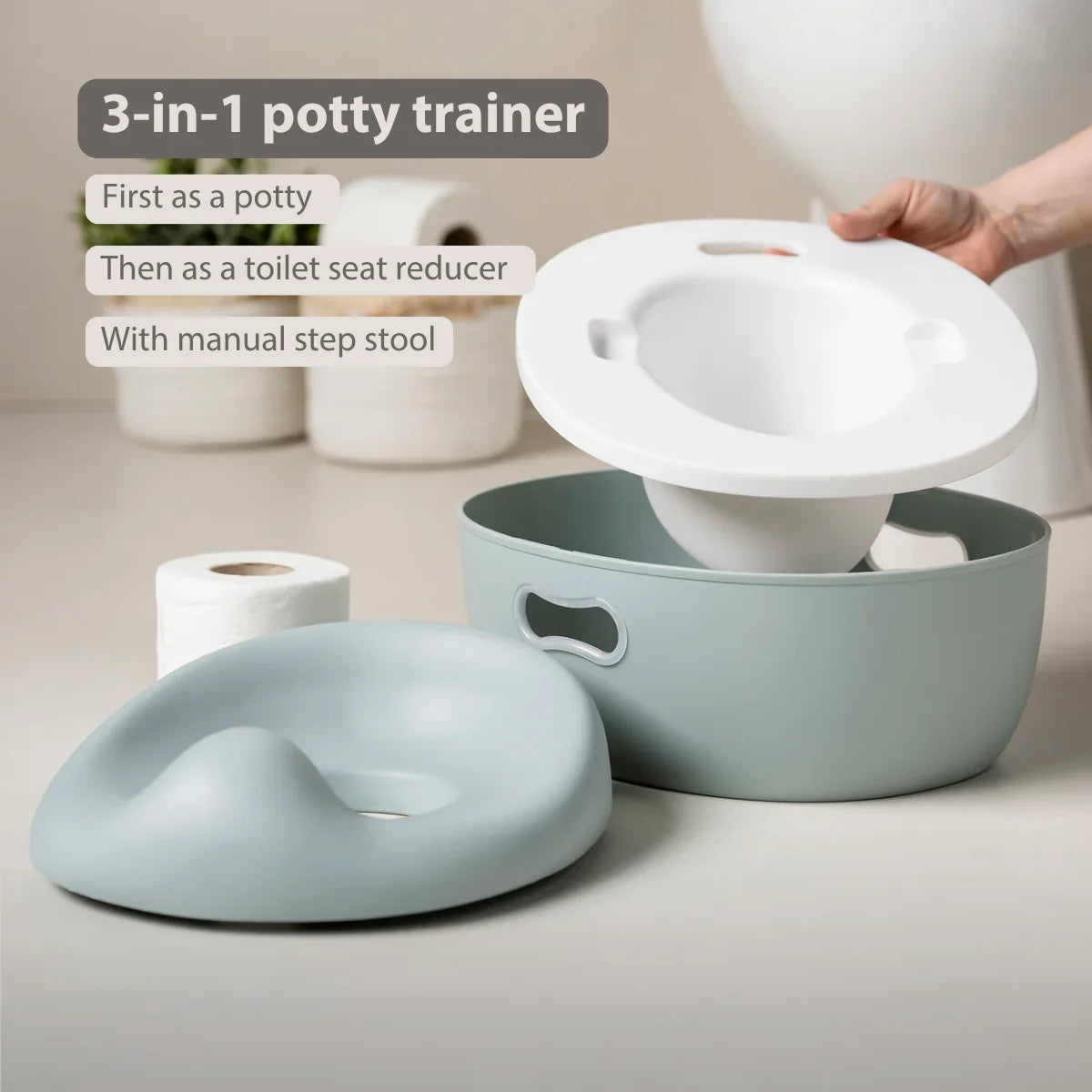 Potty Koppur 3in1 - Dusty Pink