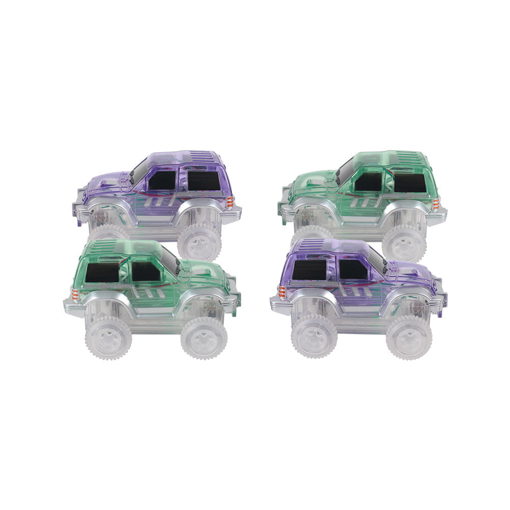 Cleverclixx Bíll fyrir bílabraut - Pastel Purple