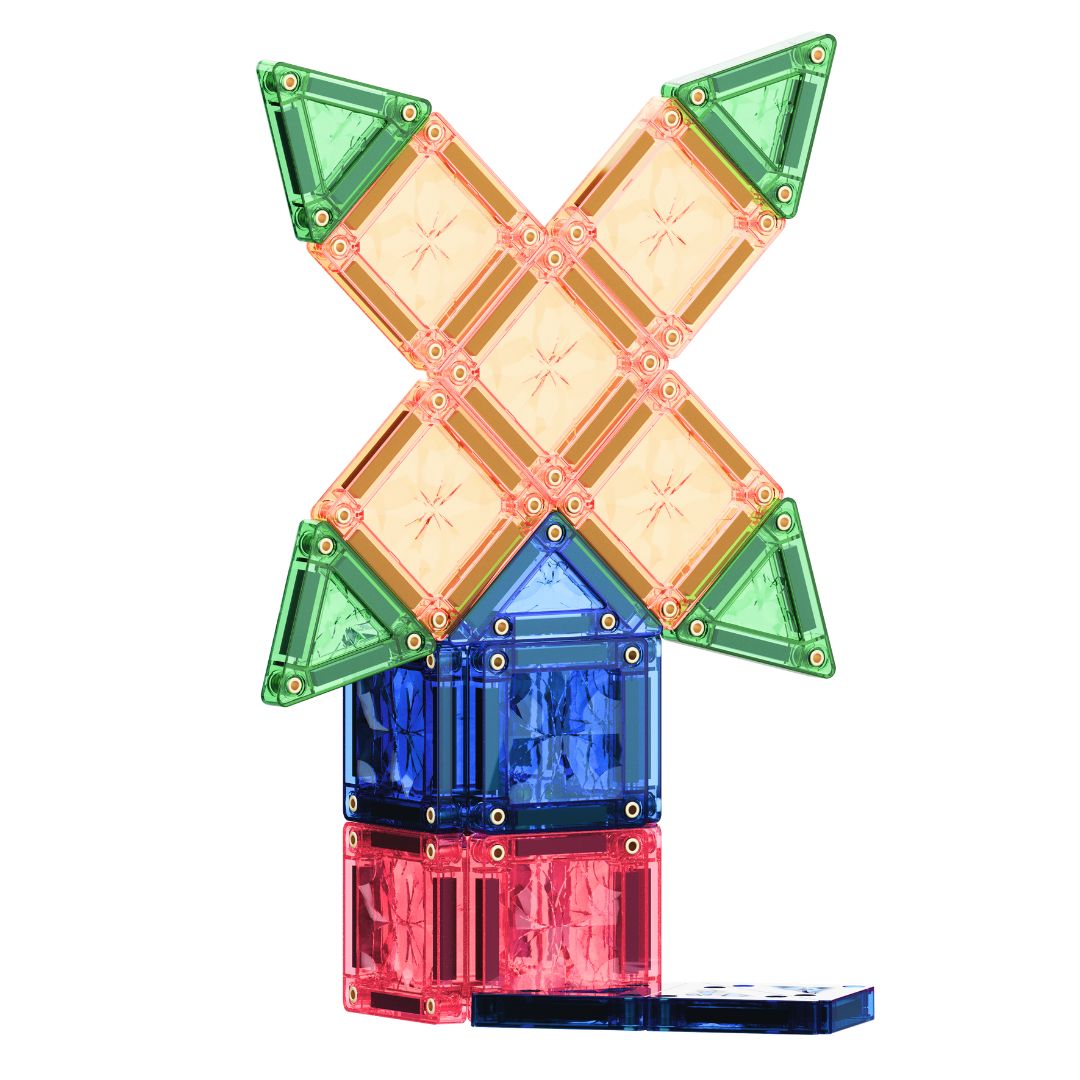 Cleverclixx Mini segulflísar Pastel - 28 hlutar