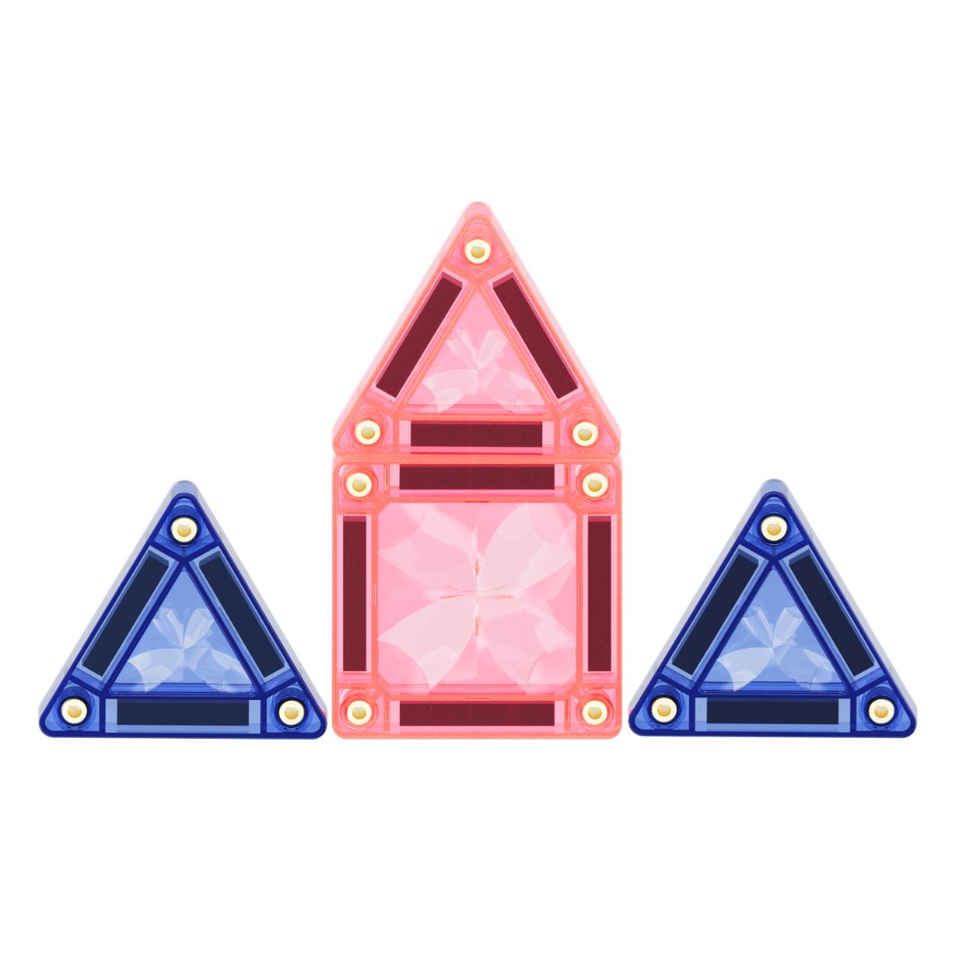 Cleverclixx Mini segulflísar Pastel - 28 hlutar