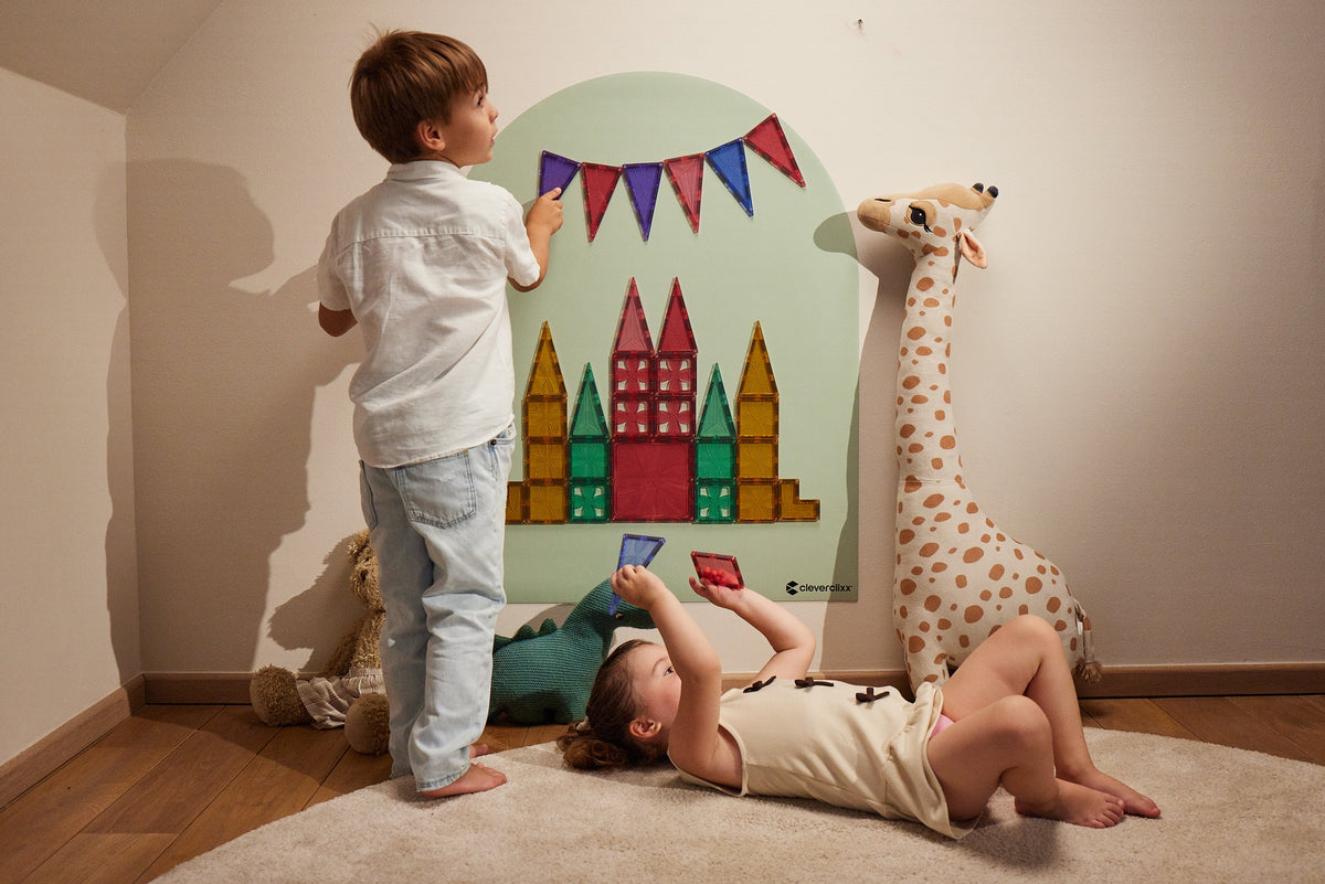 Cleverclixx Segulvegglímmiði 95 × 75 cm - Soft Olive