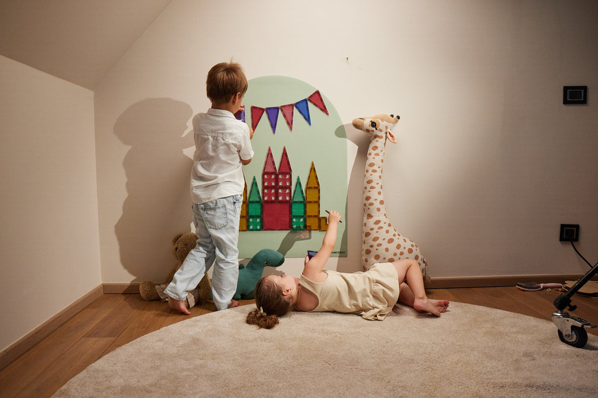 Cleverclixx Segulvegglímmiði 95 × 75 cm - Soft Olive