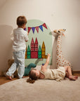 Cleverclixx Segulvegglímmiði 95 × 75 cm - Soft Olive