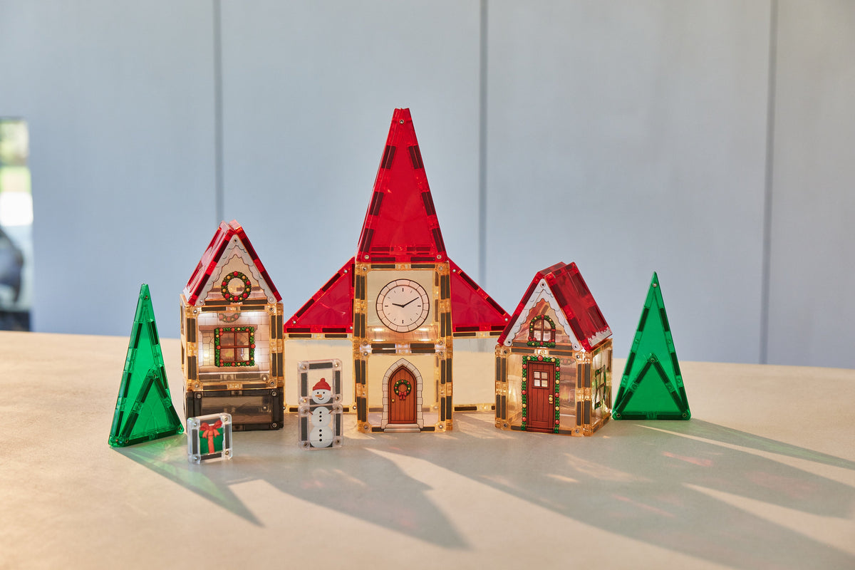 Cleverclixx Jóladagatal Christmas Village - 46 hlutar