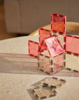 Cleverclixx Glimmerflísar Transparent/Pink - 16 hlutar