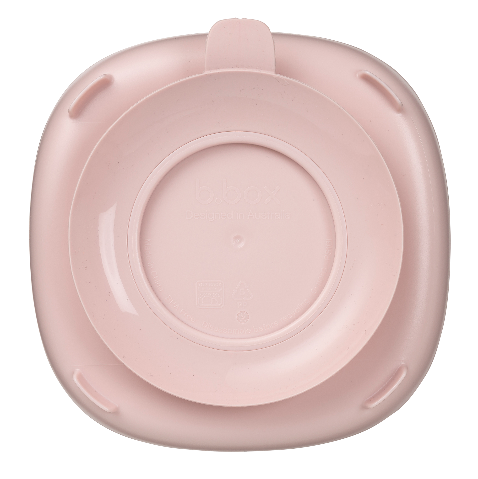 2in1 Diskur með sogskál - Blush