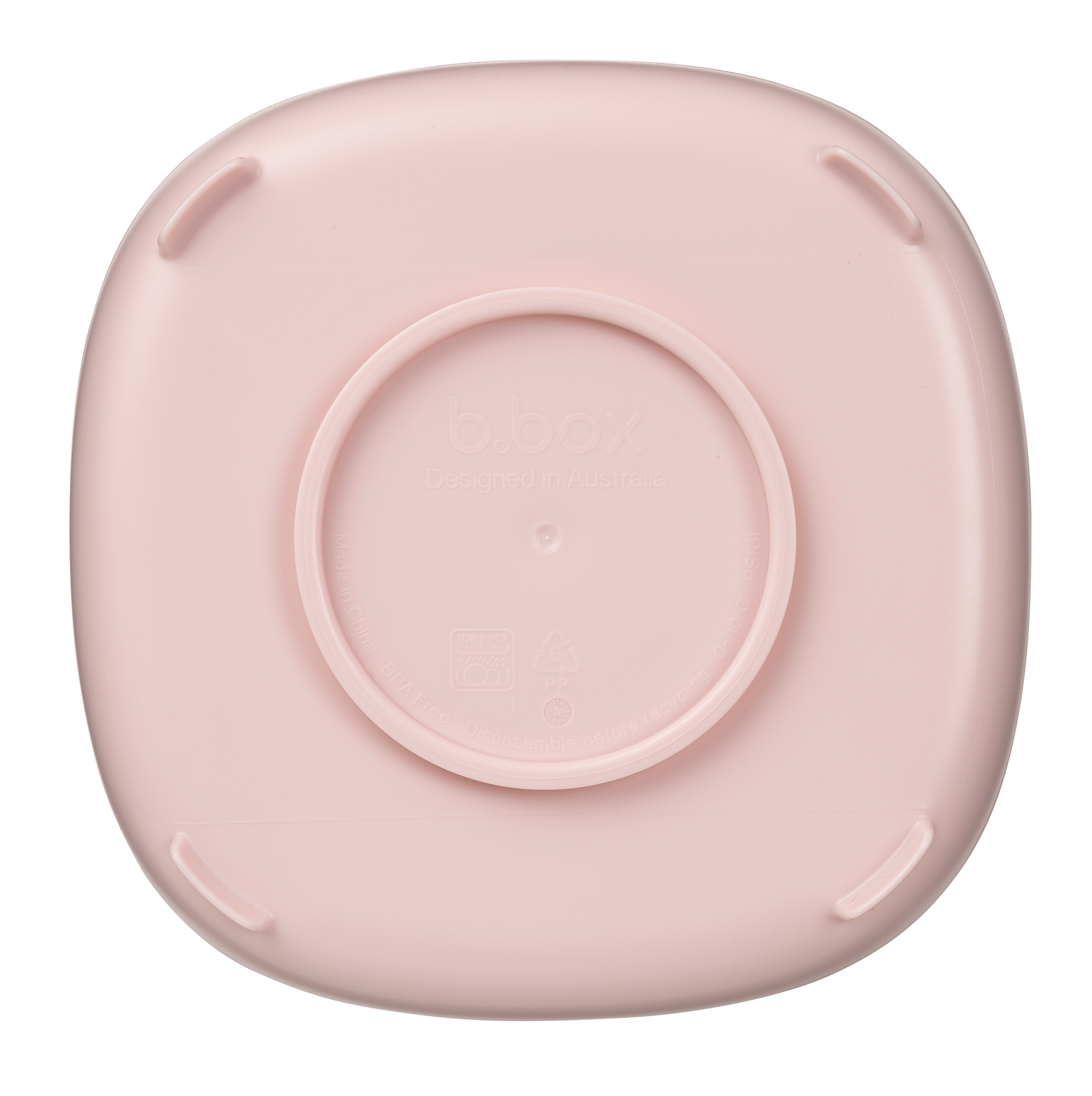 2in1 Diskur með sogskál - Blush