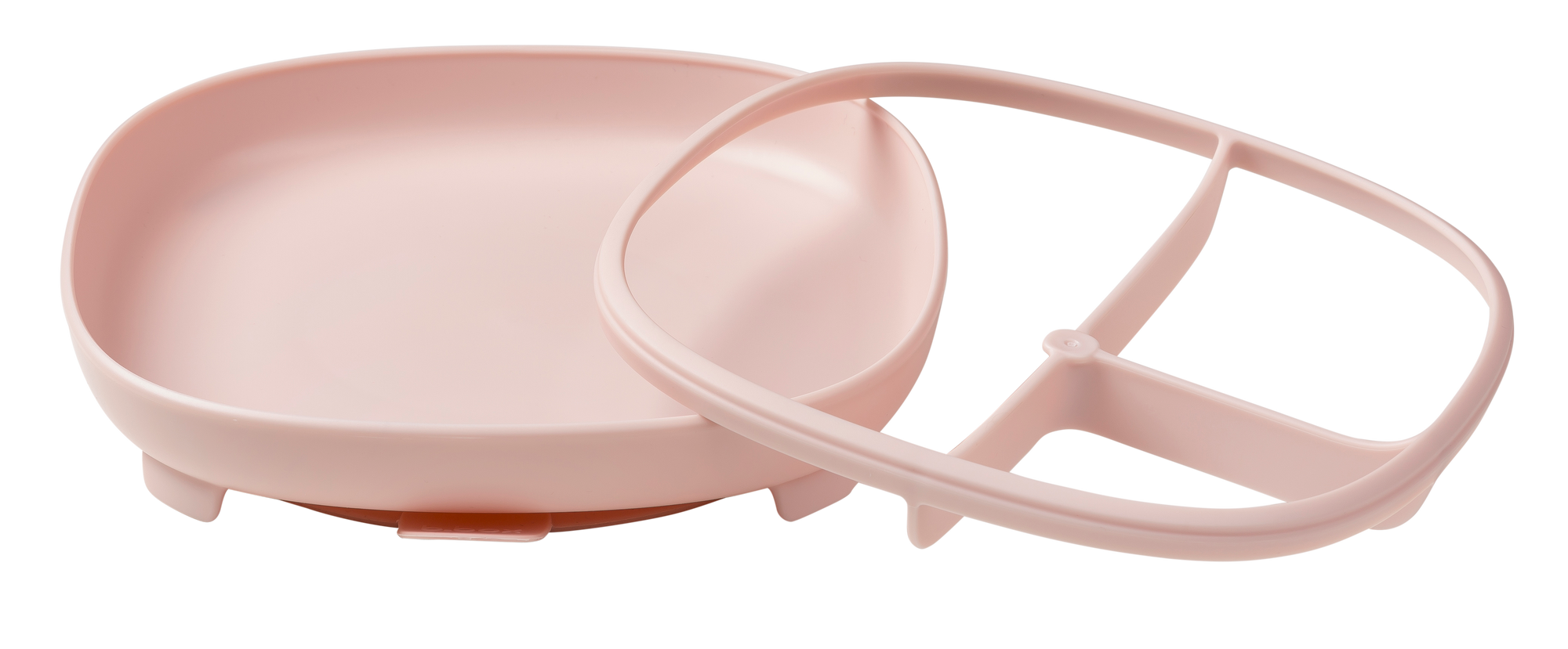 2in1 Diskur með sogskál - Blush