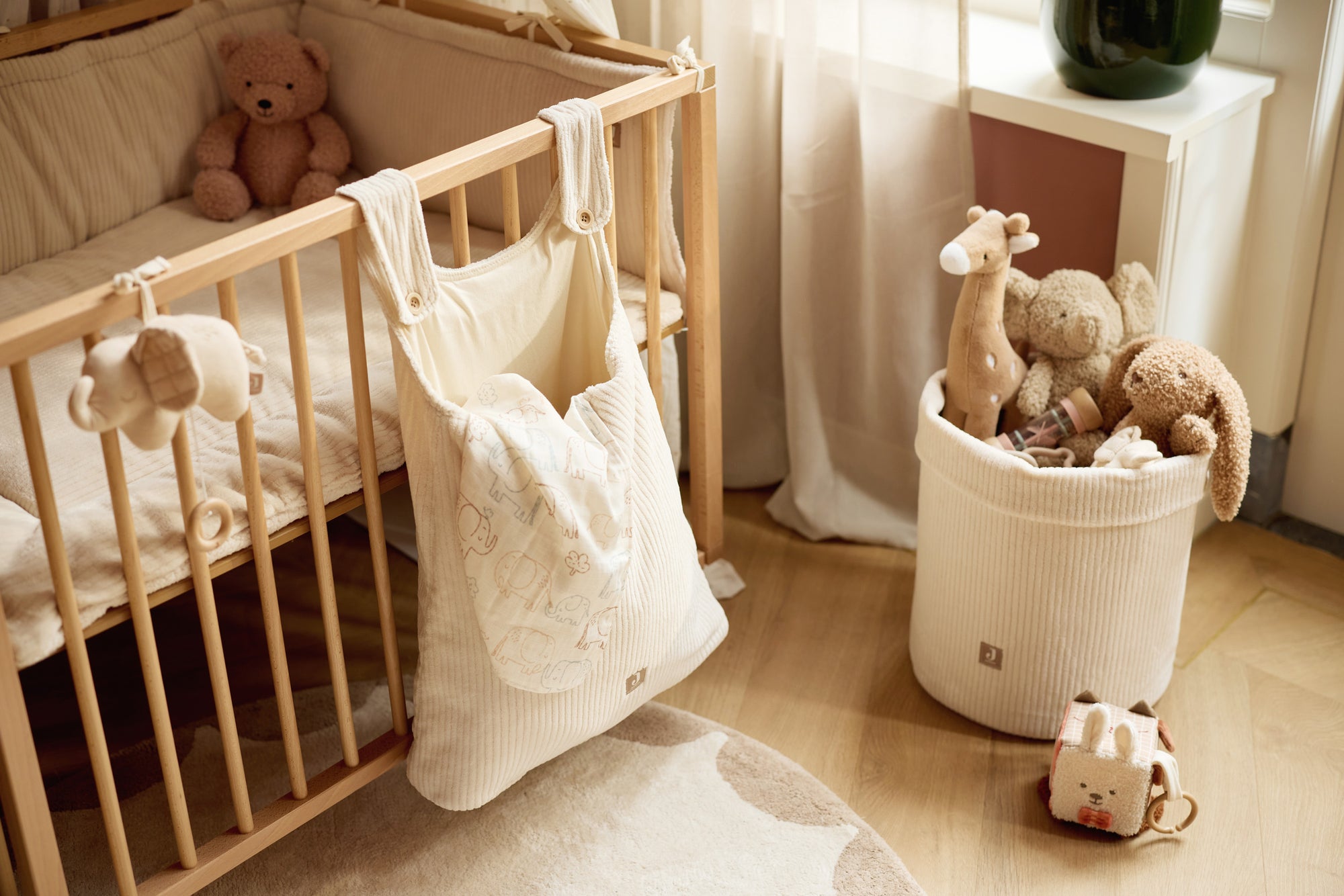 Geymslupoki Cloudy Rib -  Oatmeal - miniplay.is