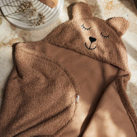 Teppi Bear Boucle - Biscuit - miniplay.is