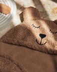 Teppi Bear Boucle - Biscuit - miniplay.is