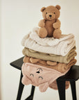 Teppi Bear Boucle - Biscuit - miniplay.is