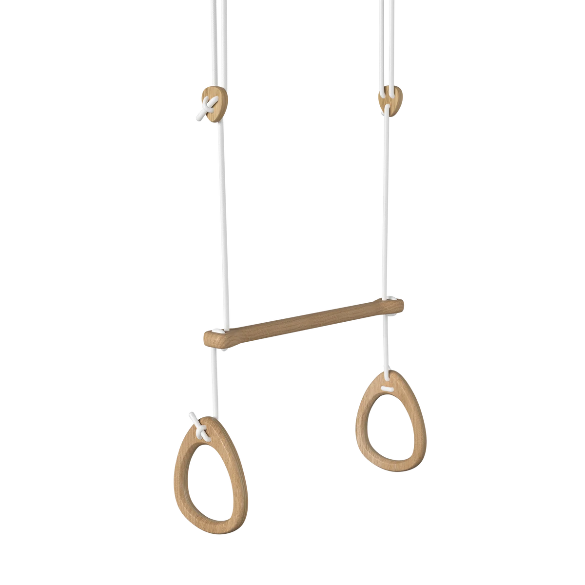 Acrobat Fimleikahringir Oak - Hvít bönd