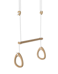 Acrobat Fimleikahringir Oak - Hvít bönd