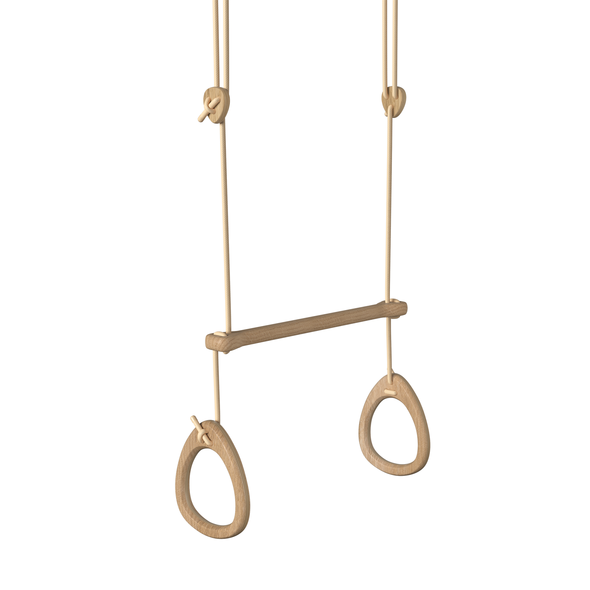 Acrobat Fimleikahringir Oak - Beige bönd - miniplay.is