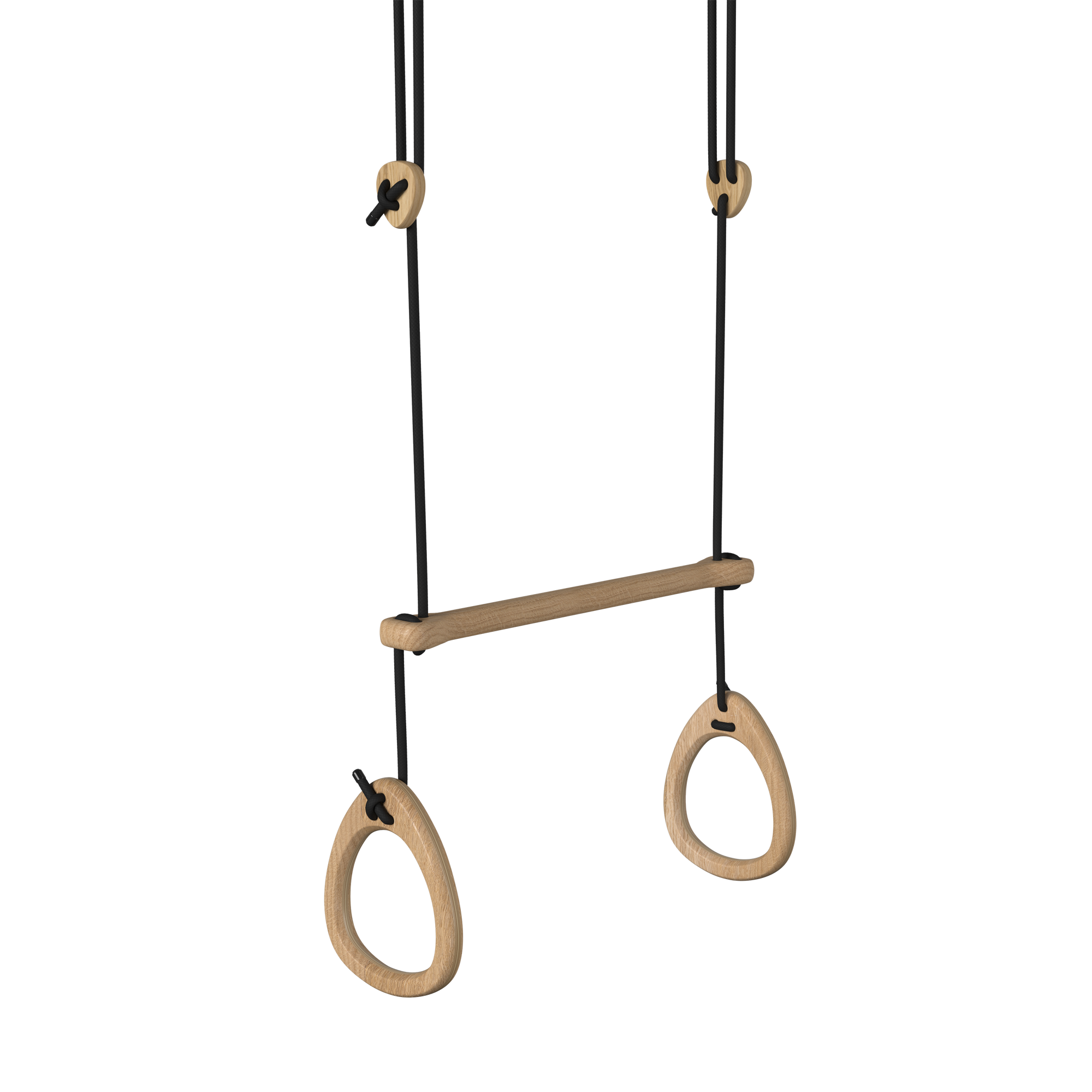 Acrobat Fimleikahringir Oak - Svört bönd - miniplay.is