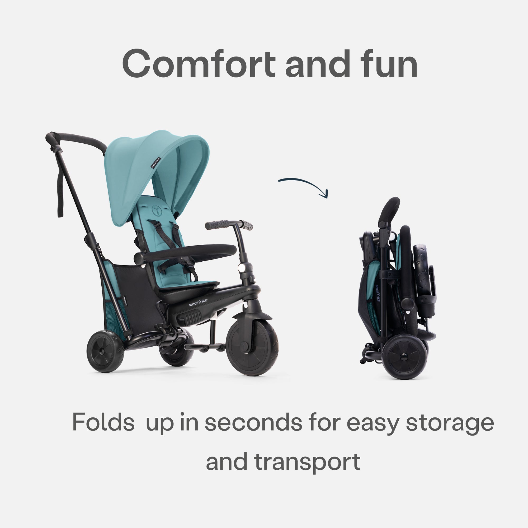 STR 3 Þríhjól - Turquoise - miniplay.is