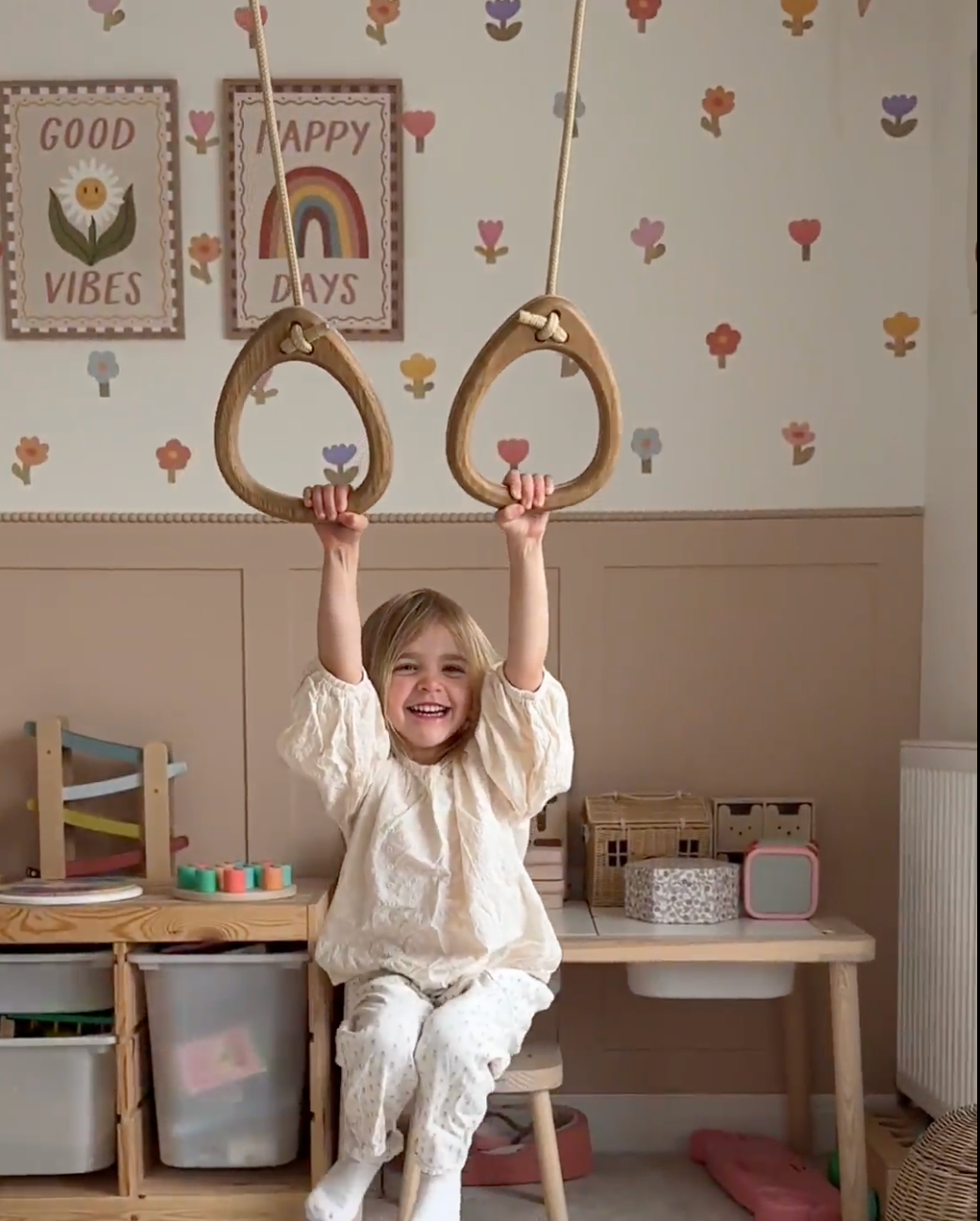 Fimleikahringir - Oak - Beige bönd - miniplay.is