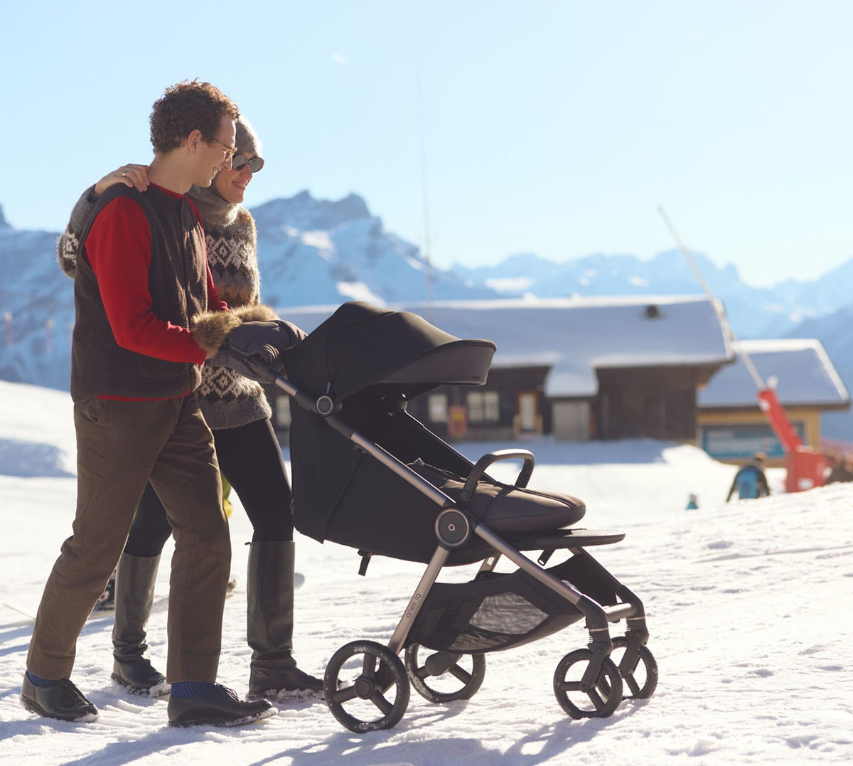 Anex IQ 3-in-1 stroller in Starless