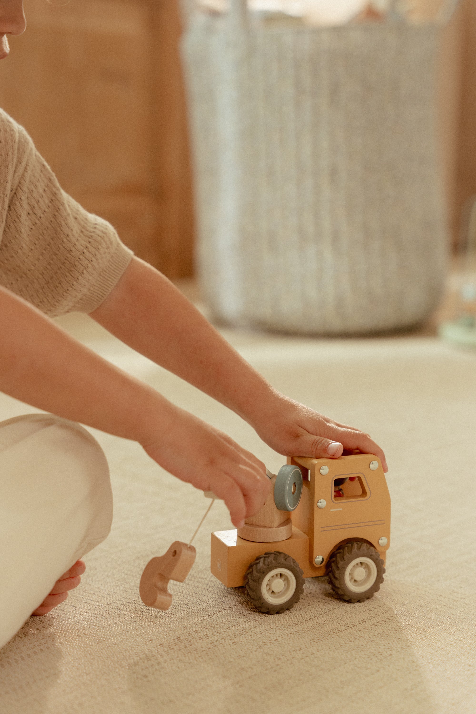 Lítill kranabíll + karl - miniplay.is