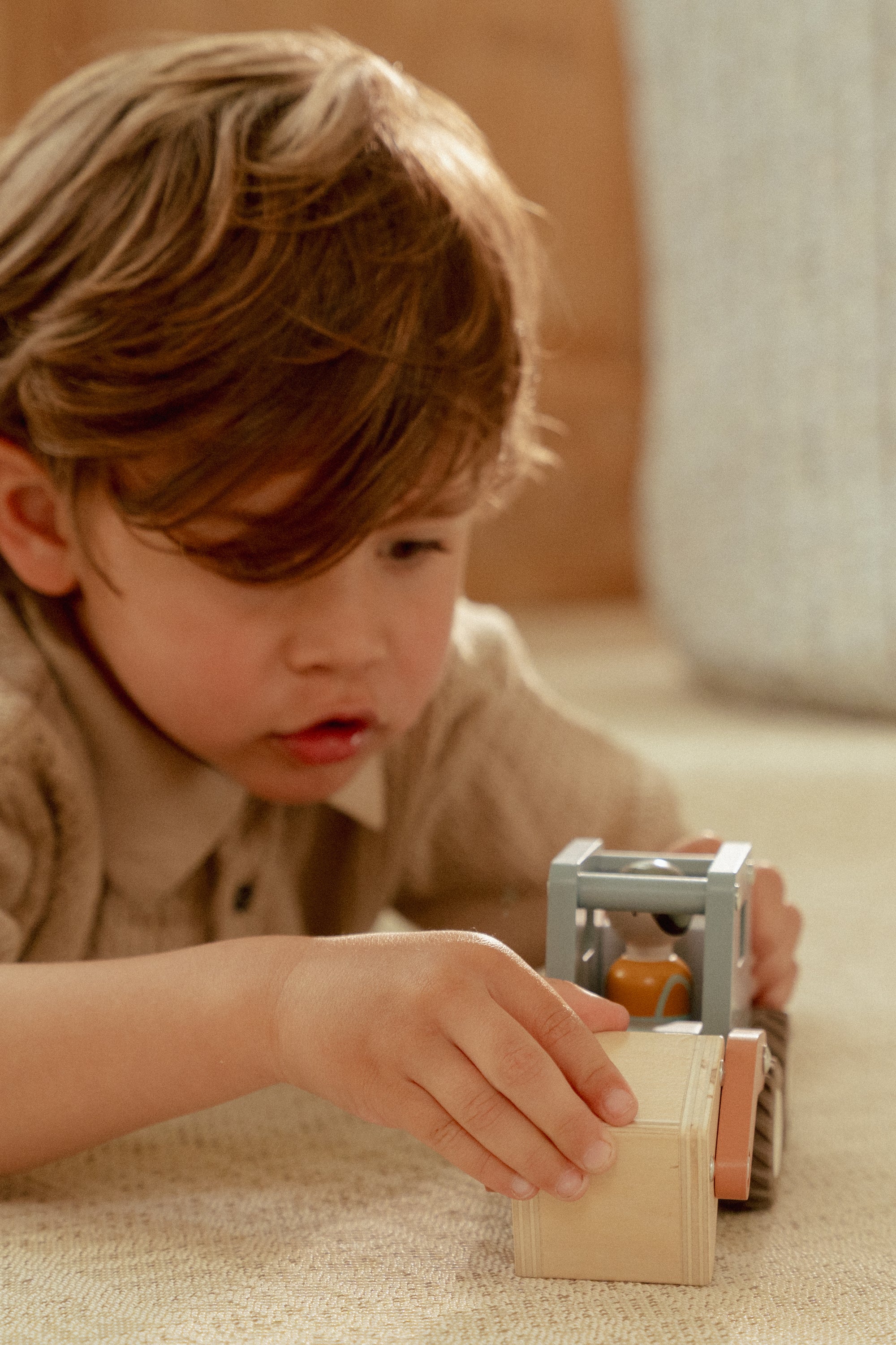 Lítill kranabíll + karl - miniplay.is