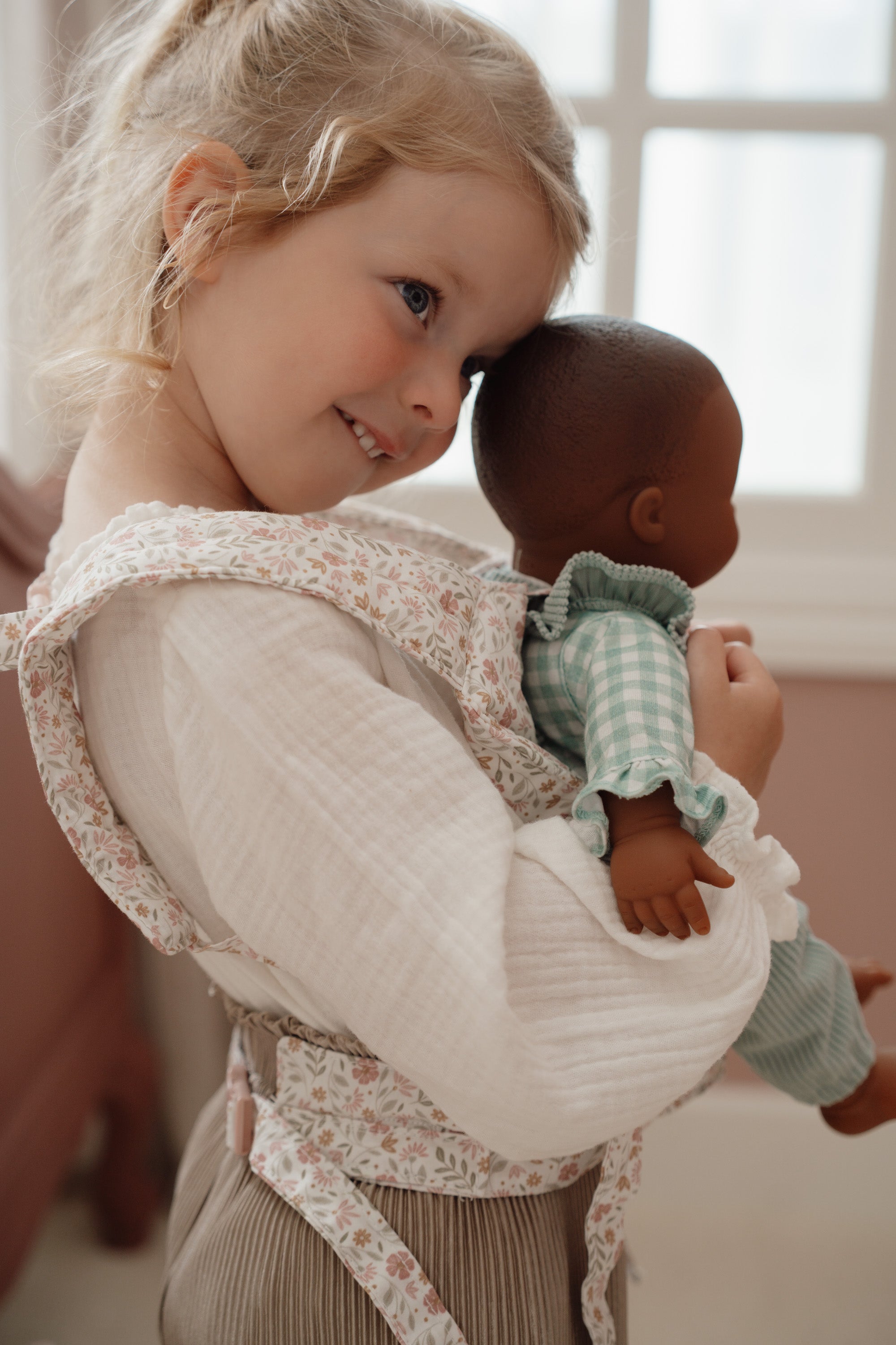 Dúkku burðarpoki - soft flower - miniplay.is